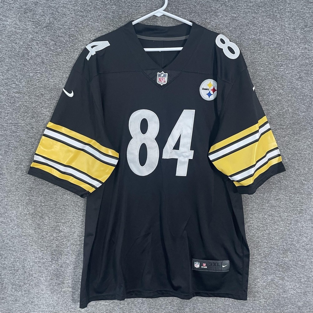 Pittsburgh Steelers Jersey Mens 3XL Black NFL Football Antonio Brown 84 Nike